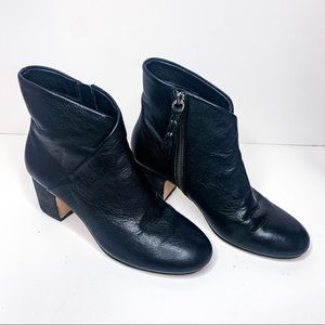 Splendid Black genuine Leather Ankle Booties Size 7.5